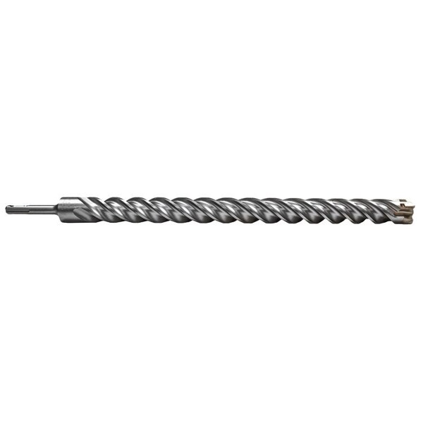 Century Drill And Tool Sds Plus 4-Cutter Masonry Drill Bit 1-1/4 Cut Lgth 16 Overall Lgth 18 83864